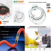 Bitcorp Extension Board Heavy Duty Box 15A 16A 20A with Thermal Protection Surge Protection | Cable Cord Suitable for Small and Heavy Duty Appliance (White)