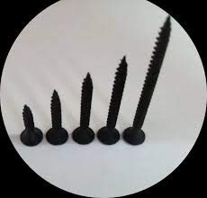 BITCORP Different size black drywall screws pack of 125 (metal)(black)