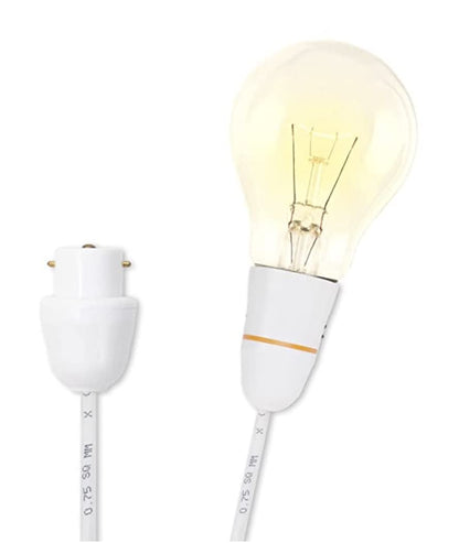 BITCORP Bulb Holder extension B 22 Socket with Flexible Wire & Adaptor Plug for Multipurpose Use Experiments,Parties,Festive Decorations,Diwali,Christmas,etc