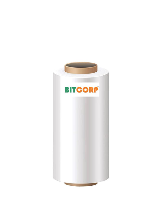 Bitcorp Biodegradable Wrapping Role for Packing Material with 1 Inch Core, 6 Inch (150 mm), 120 Meters Length Per Unit, Pack of 3 - (White)