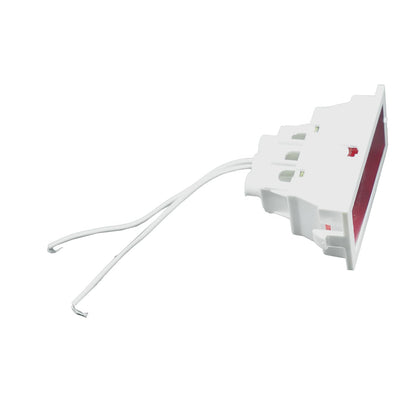 BITCORP Modular Red Electrical Indicator in White Colour