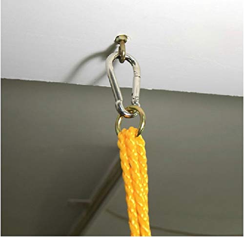 BITCORP Expansion Screws Closed Hook Anchor Bolts for Wall Concrete Brick, Gold, Set of 2