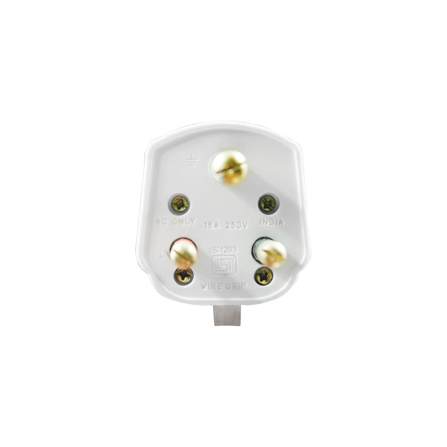 BITCORP 25A Super 3 pin plug High Resistance Long Lasting Multipurpose Plug top in White Colur
