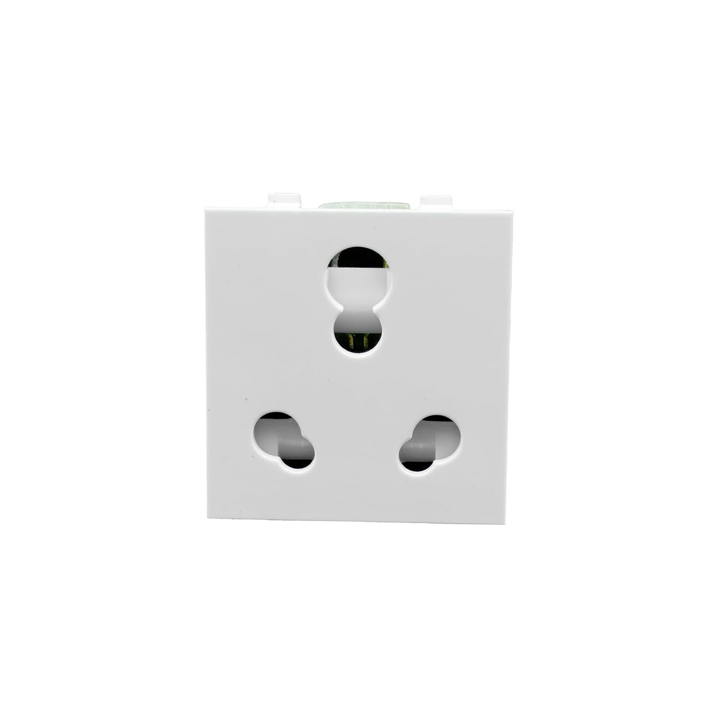 BITCORP 16A Socket with Shutter Module Universal Socket Safety Shutter white color
