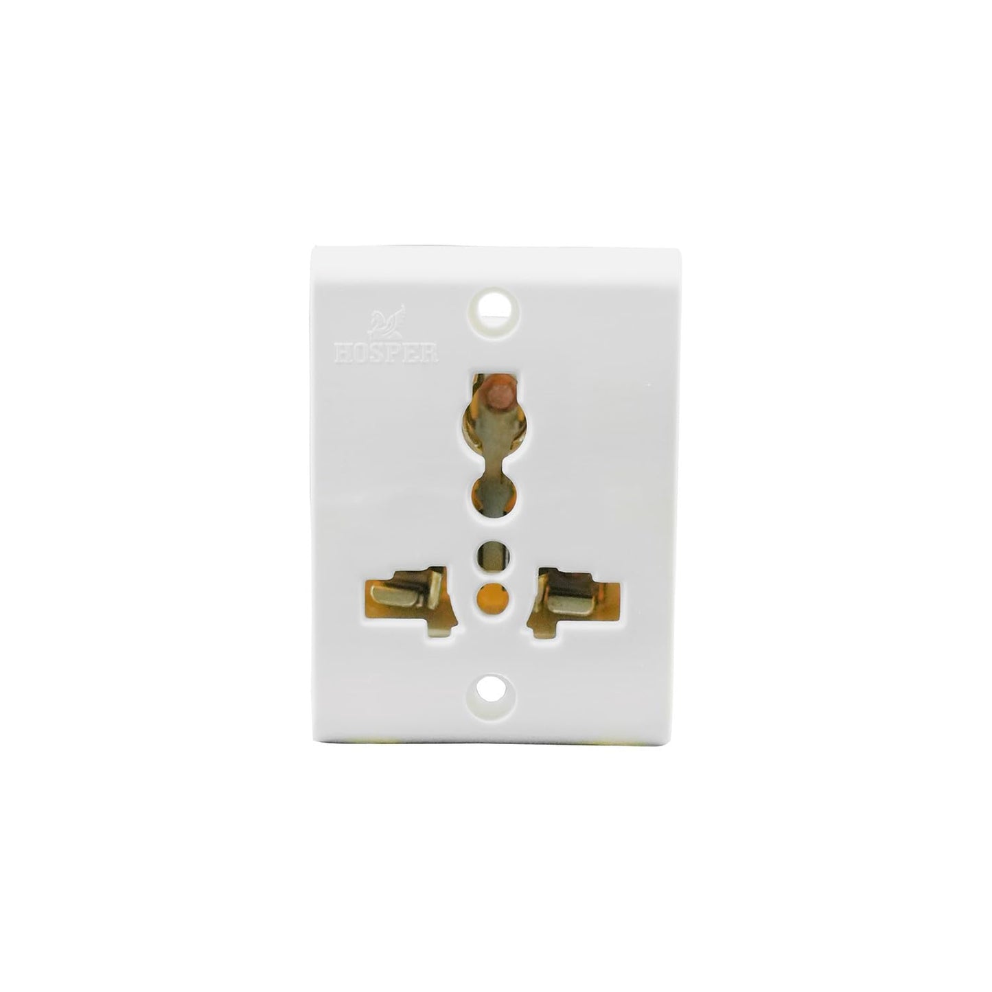 BITCORP 6A 5 Pin Non Modular Electrical Socket Elegant Design in White Colour