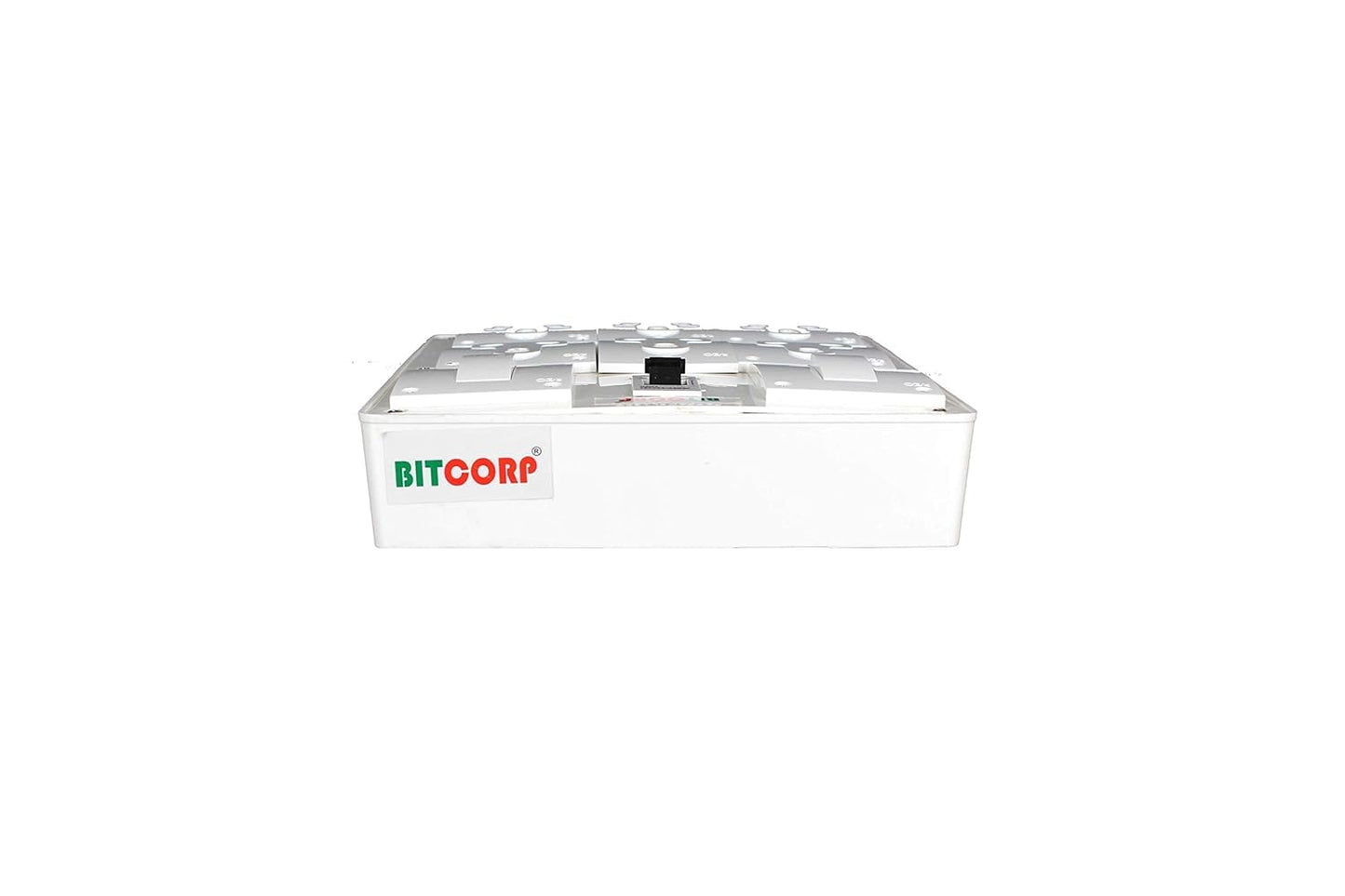 Bitcorp Extension Board 15A 16A 20A Muti Pin 8 Socket 1 (5000) Load Capacity with Surge Protector Meter Long Cable Cord for Heavy Duty Home Kitchen Office Outdoor Indoor Appliances (White)