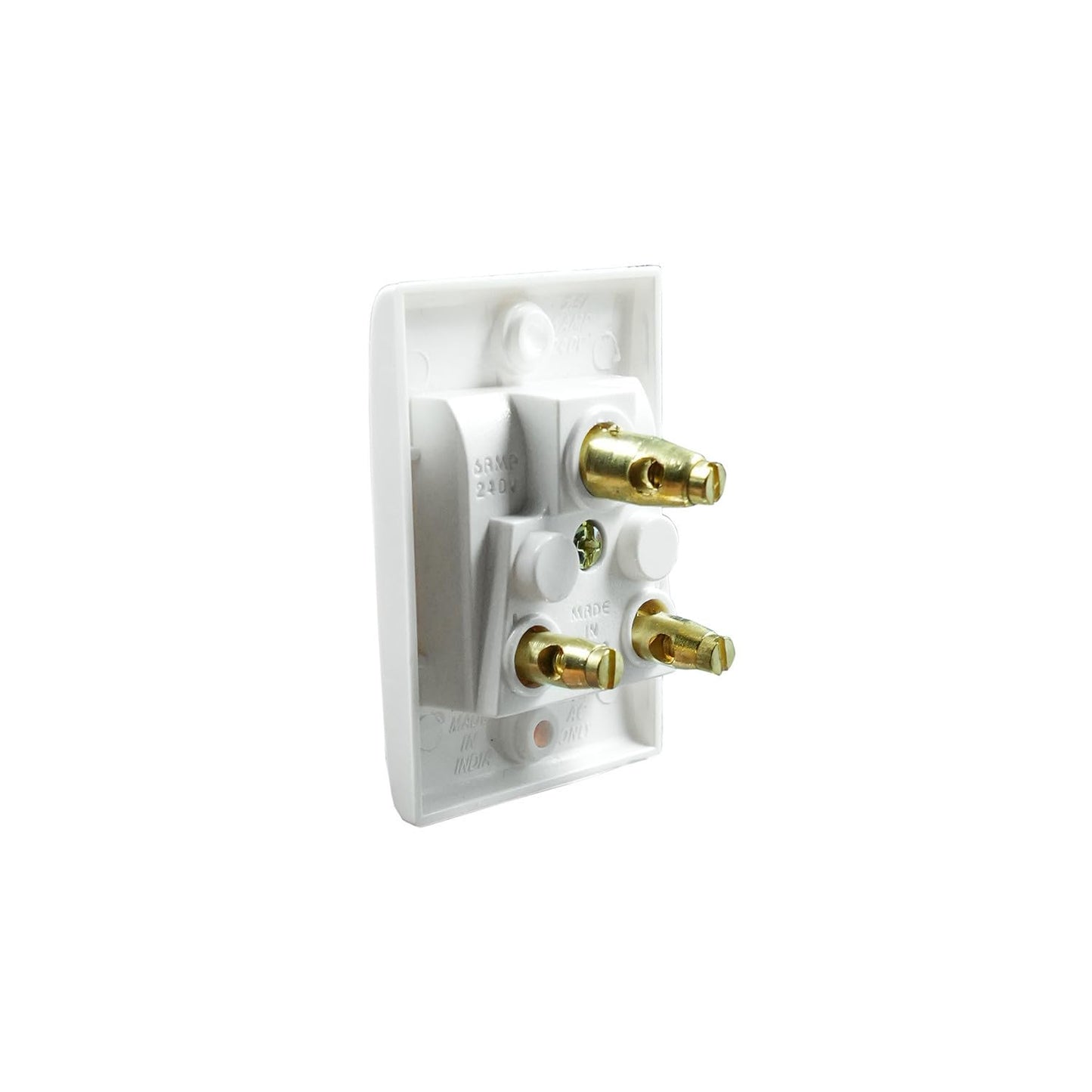 BITCORP 6A 5 Pin Non Modular Electrical Socket Elegant Design in White Colour