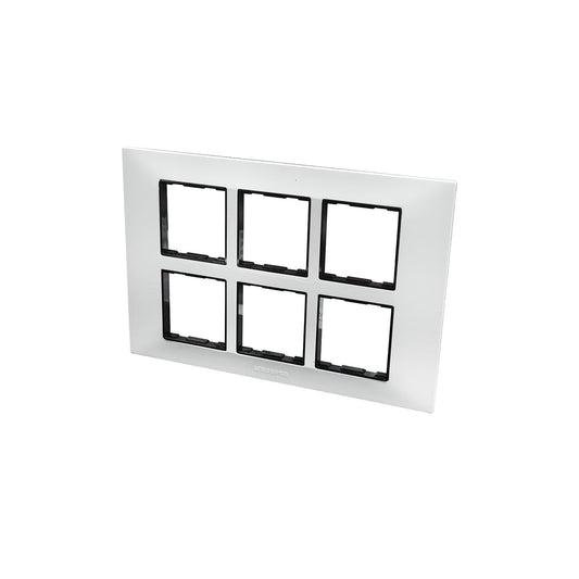BITCORP Module 3 mod plate Electric Horizontal in white Color Module Tresa Plate Standard Regency Plate