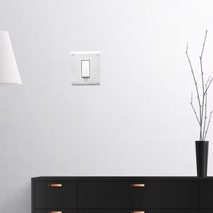BITCORP 16A Non Modular Electrical Switch, White Colour, One Way Heavy Duty Switch