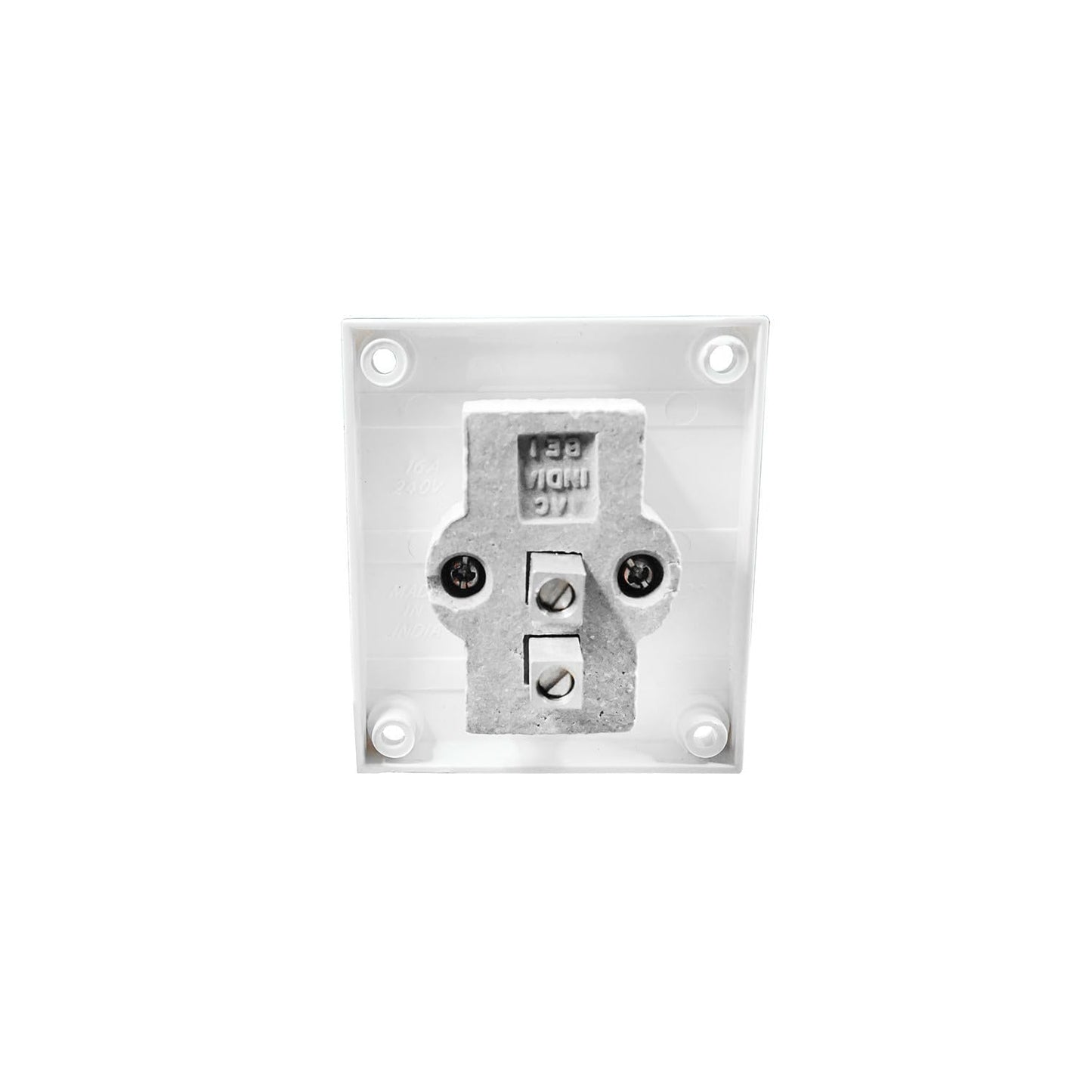 BITCORP 16A Non Modular Electrical Switch, White Colour, One Way Heavy Duty Switch
