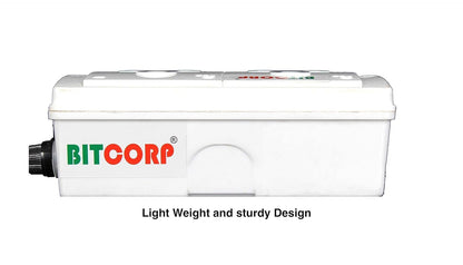 Bitcorp 2500W Power Strip, 16A Universal Extension Board with 2 Socket, Surge Protector, Cord for Home Gadgets, Office, Fridge, Cooler, Air Conditioner (White) 220V