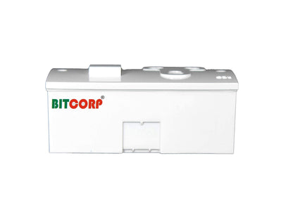 Bitcorp Power Strip With Cotton Wire 1 Socket 1 Switch, 6A 1500W Extension Board with Surge Protection Cord for Home, Office, Fridge, Cooler, Computer, Air Conditioner Cotton Wire (White) 220 Volts