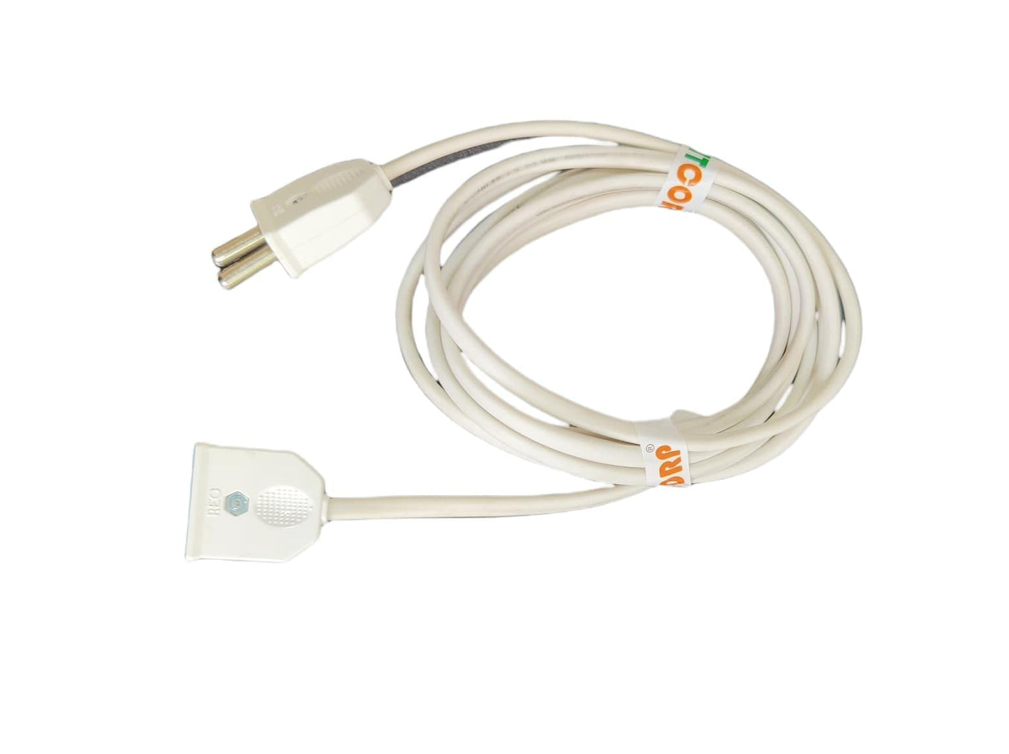 BITCORP 2-Pin Flexible Male-Female Socket with wire, Round Wire, Extension Cord for Multipurpose Use,Festive Decorations,Diwali,Christmas,etc (white) (10 Meter)