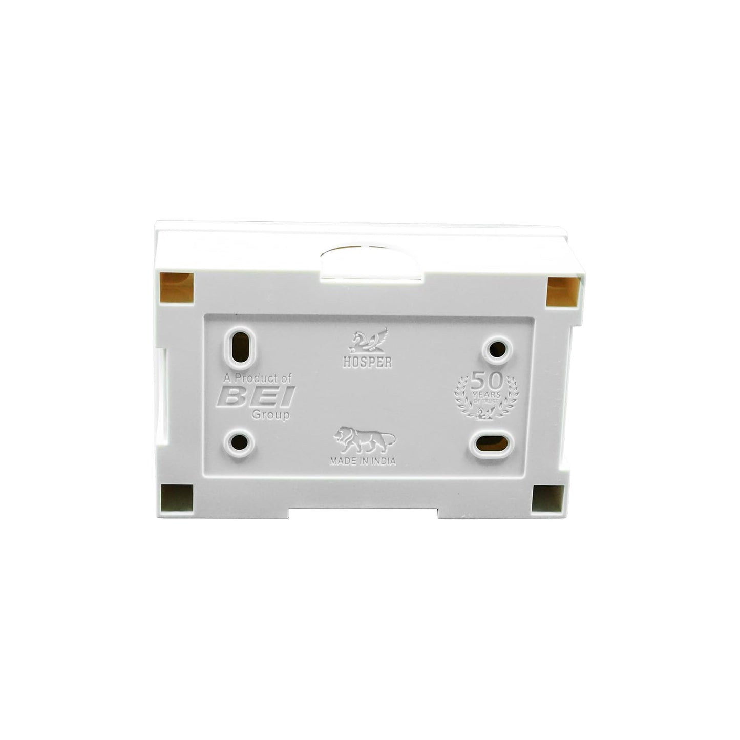 BITCORP 2 in 1 Junction Box Combined 6/16A - White | Heavy Duty Electric J. Box With Socket with Switch ( Pack of 1)