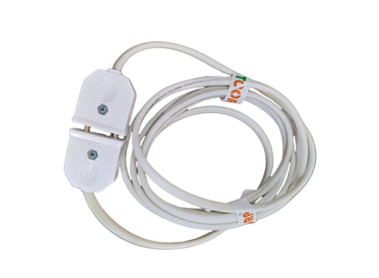 BITCORP 2-Pin Flexible Male-Female Socket with wire, Round Wire, Extension Cord for Multipurpose Use,Festive Decorations,Diwali,Christmas,etc (white) (3 Meter)