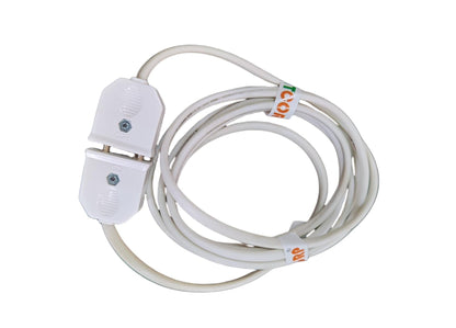 BITCORP 2-Pin Flexible Male-Female Socket with wire, Round Wire, Extension Cord for Multipurpose Use,Festive Decorations,Diwali,Christmas,etc (white) (10 Meter)