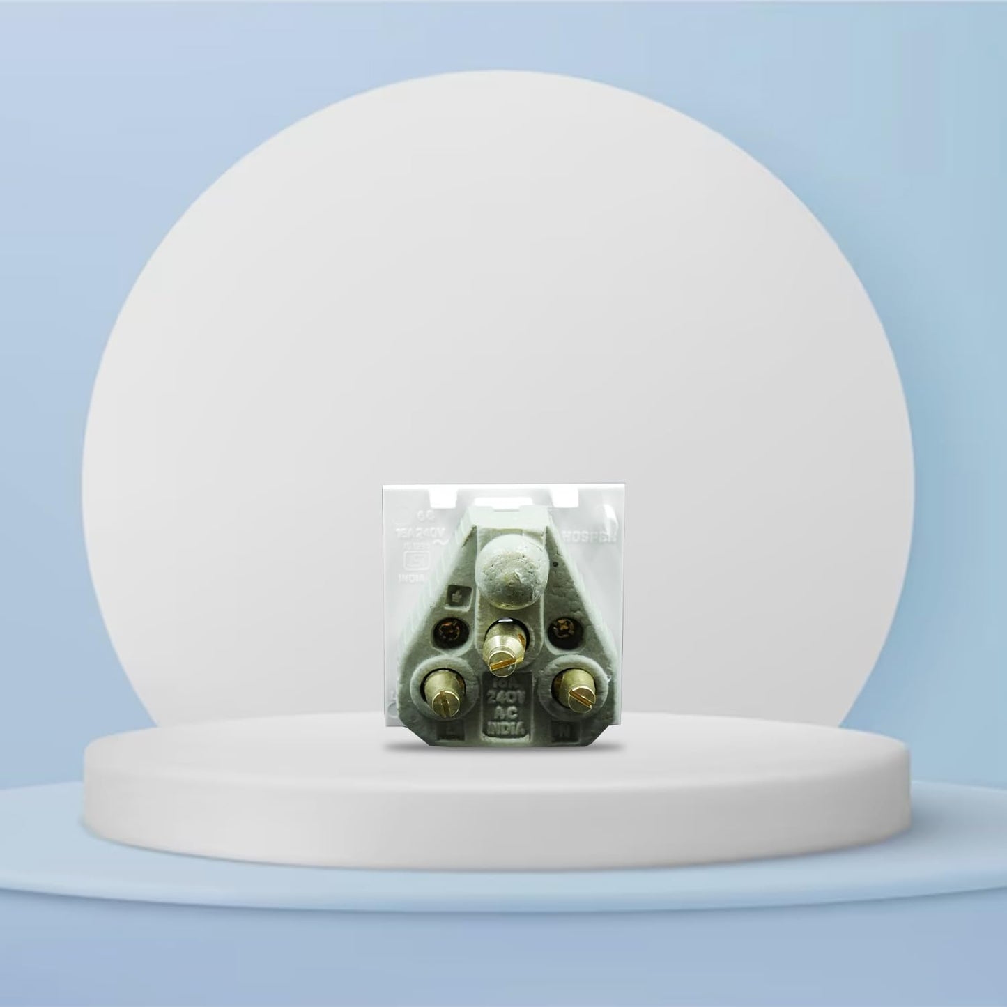 BITCORP 16A 6 pin Socket Without Shutter Big Multiplug Indian Electrical Adaptor Modular