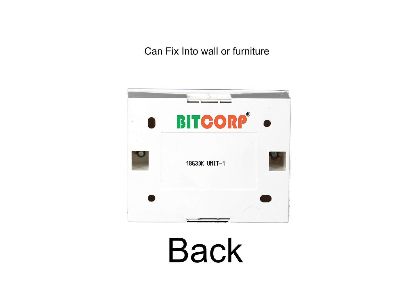 Bitcorp Extension Board 1 Socket 1 Switch 6A, 1500W Heavy Duty Power Strip with Surge Protector Electric Power Extension Cord for Home Gadgets, Office, Pc, Cooler, Fridge (White) 220 Volts