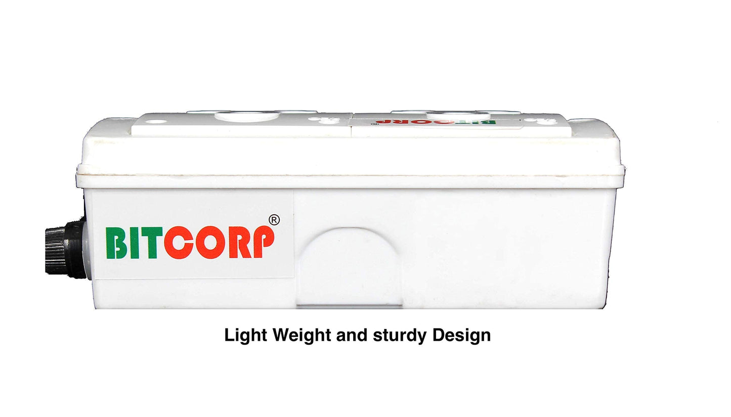 Bitcorp 2500W Power Strip, 16A Universal Extension Board with 2 Socket, Surge Protector, Cord for Home Gadgets, Office, Fridge, Cooler, Air Conditioner (White) 220V