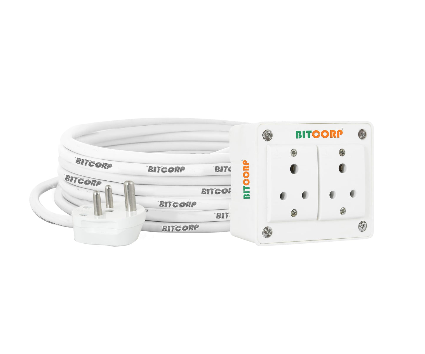 BITCORP Extension Board Heavy Duty 6A 2 Socket