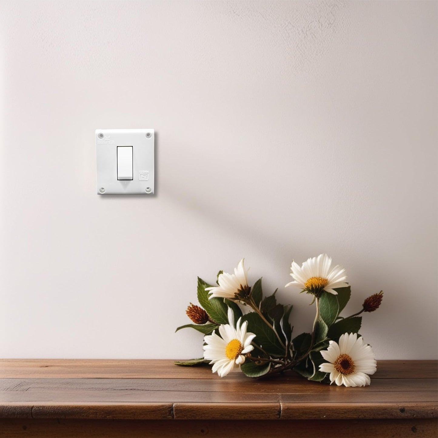 BITCORP 16A Non Modular Electrical Switch, White Colour, One Way Heavy Duty Switch