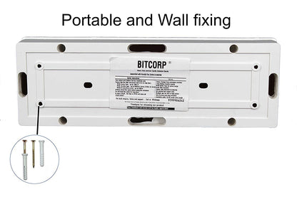 BITCORP Extension Board Heavy Duty 16A 2 Socket 2 Mcb