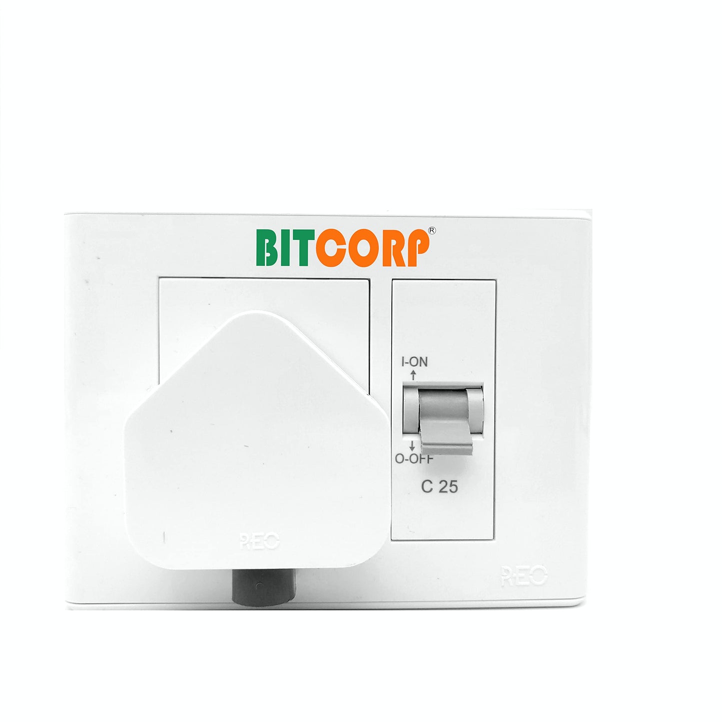 Bitcorp Electric Power Strip For 1.5 Ton Air Conditioner, 16A 3500W, AC Box Extension Board, Surge Protected, Cord for Home, Office Appliances, Cooler, Fridge, Air Conditioner, PC (White) 220 Volts