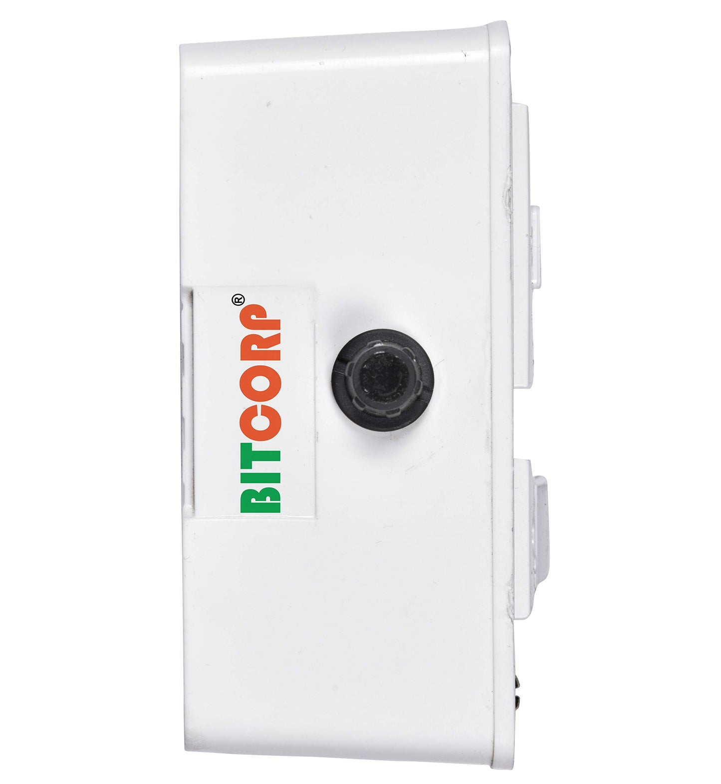 Bitcorp Extension Board 1 Socket 1 Switch 6A, 1500W Heavy Duty Power Strip with Surge Protector Electric Power Extension Cord for Home Gadgets, Office, Pc, Cooler, Fridge (White) 220 Volts