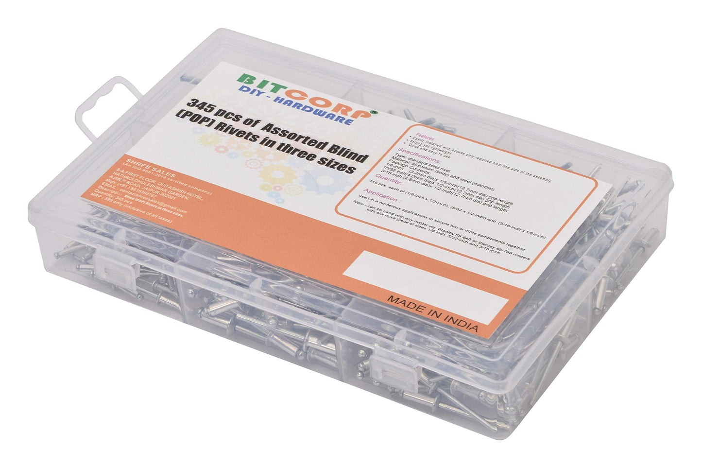 BITCORP DIY Hardware (Kit, Assorted Metal Blind)