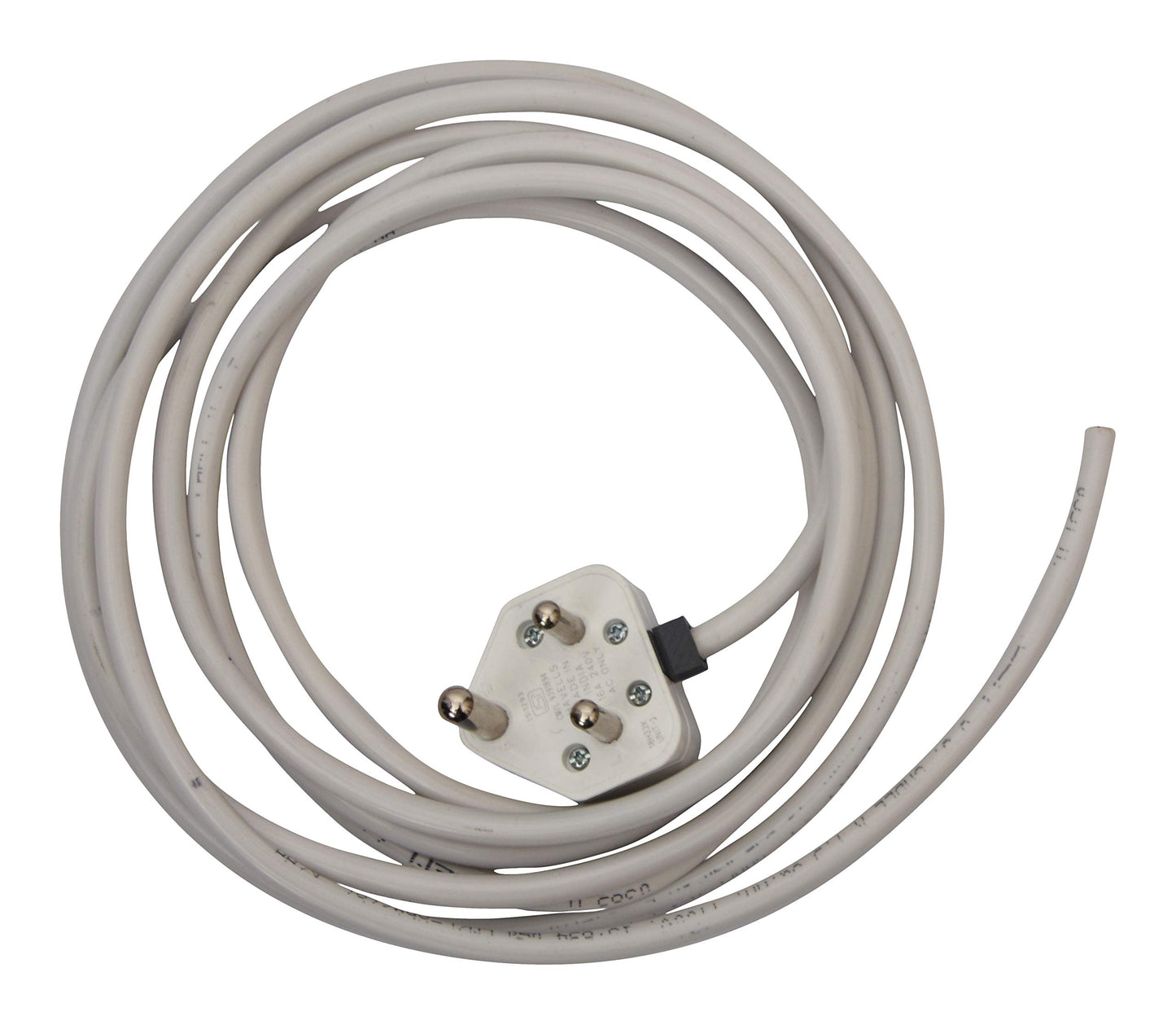 Bitcorp Extension Board 2500W, 240V, Extension with 6 amp Plug , 3 Meter Cable Cord (Polycarbonate) (White)