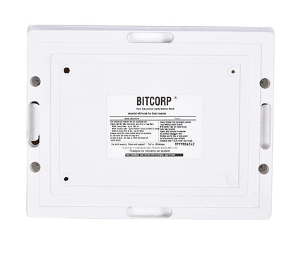Bitcorp Junction Box, 3 Socket 3 Mcb, 4000W 16A Plug Box Spike Buster with Surge Protector, 3 Meter Extension Cable Power Cord for Home, Office, Cooler, Fridge, AC (White) 220V