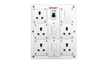 BITCORP Heavy Duty Extension Board 5 Socket 3 Switch