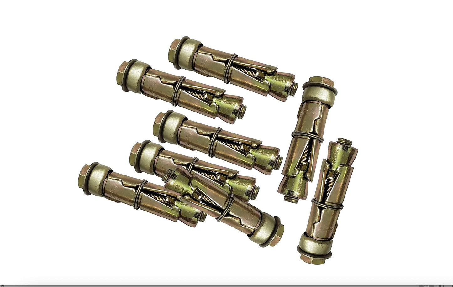 BITCORP Wall Anchor Fasteners Size 6 mm to 12 mm Pack of 12 PCS (Gold)