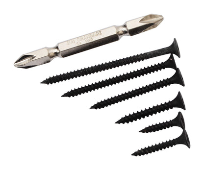 BITCORP DIY Hardware 601ASDS Metal Assorted Self Drilling Philips Black Oxide Fine Threaded Screws (Pack of 601)