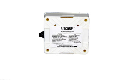 Bitcorp Extension Board 1 Socket 1 Switch 6A, 1500W Heavy Duty Power Strip with Surge Protector Electric Power Extension Cord for Home Gadgets, Office, Pc, Cooler, Fridge (White) 220 Volts