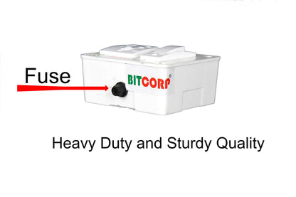 Bitcorp Extension Board 2500W, 240V, 1 Socket 1 Switch 6 amp , 3 Meter Cable Cord (Polycarbonate) (White)