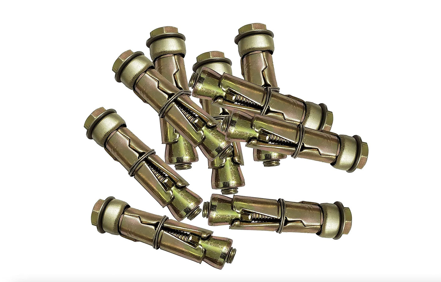 BITCORP Wall Anchor Fasteners Size 6 mm to 12 mm Pack of 12 PCS (Gold)