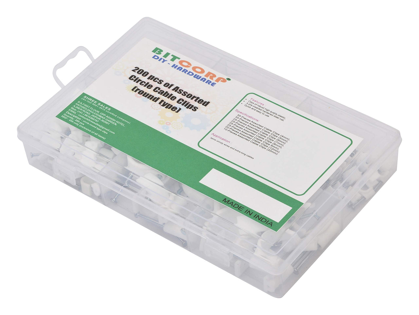 BITCORP DIY Hardware Cable Clip