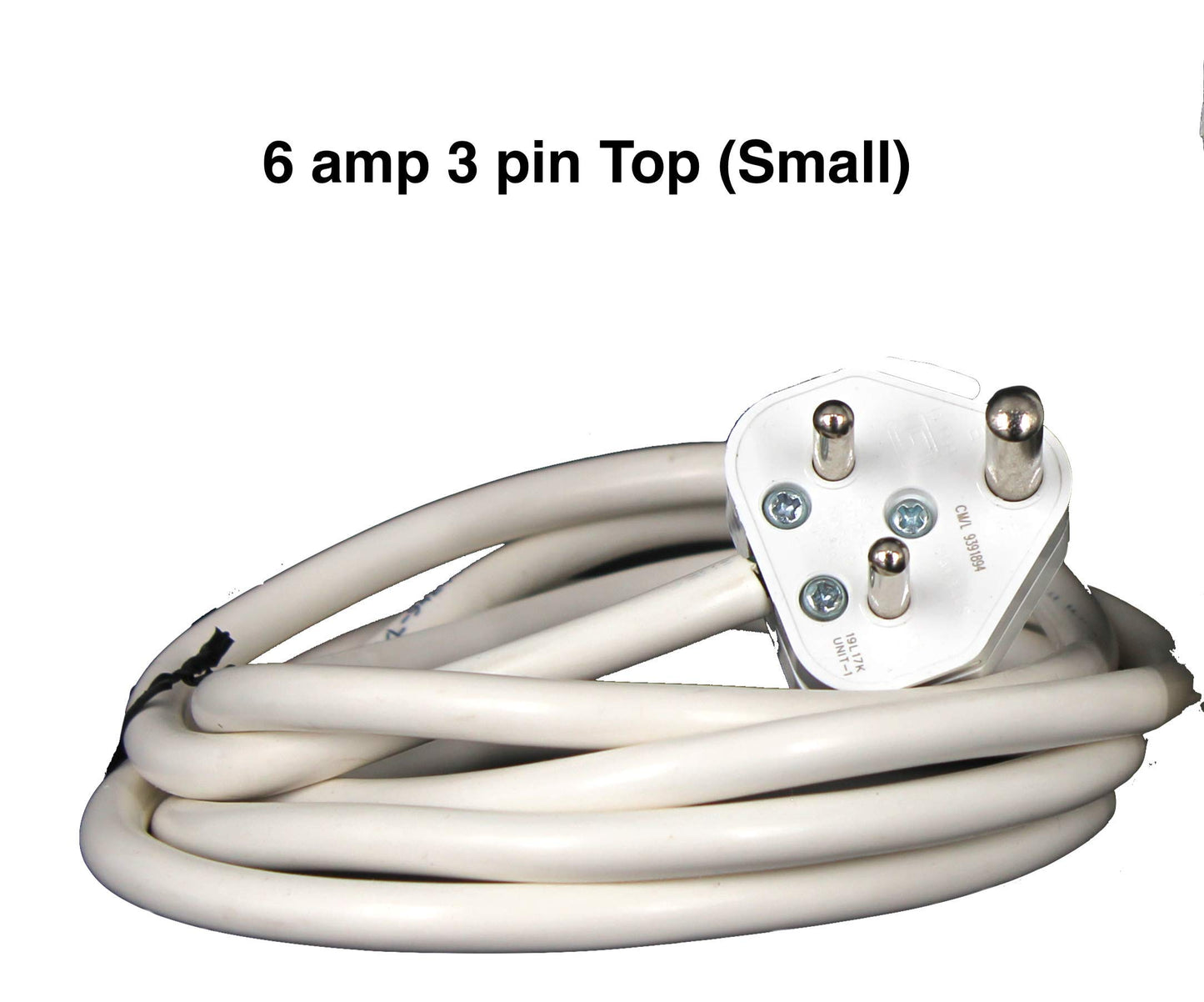 Bitcorp 6A 16A Extension Board 6 Socket 2 Switch, 2000W Power Strip with Surge Protector, 2 Meter Electric Cord for Home, Office, PC, Cooler, Fridge, Gadgets, AC (White) 220V