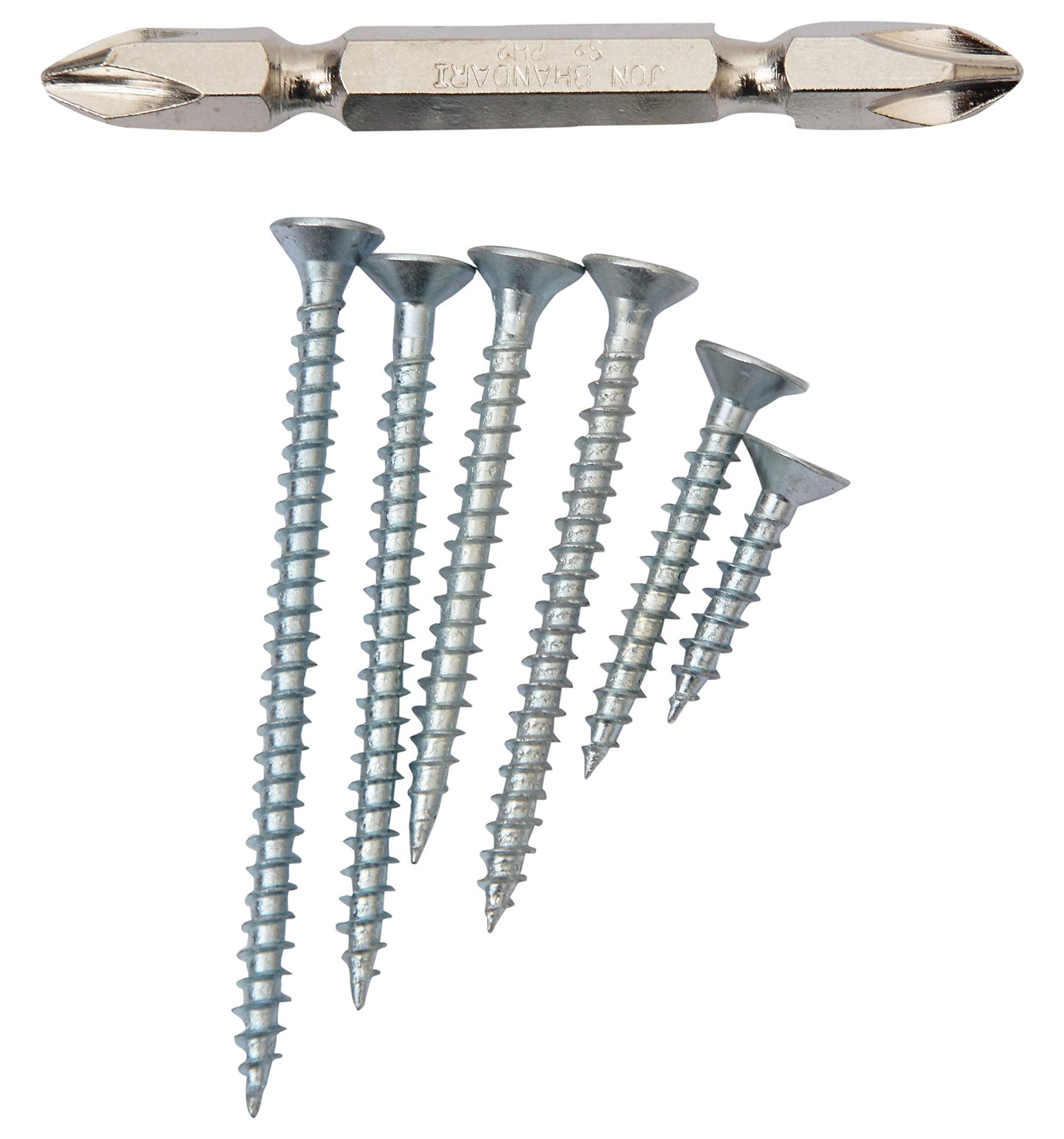 BITCORP DIY Hardware Quality Drywall Screws for Fixing Wood,Gypsum Board, Plywood, Fall Ceiling,Plaster Board, Etc fine Threaded (Pack of 150)(Sliver)