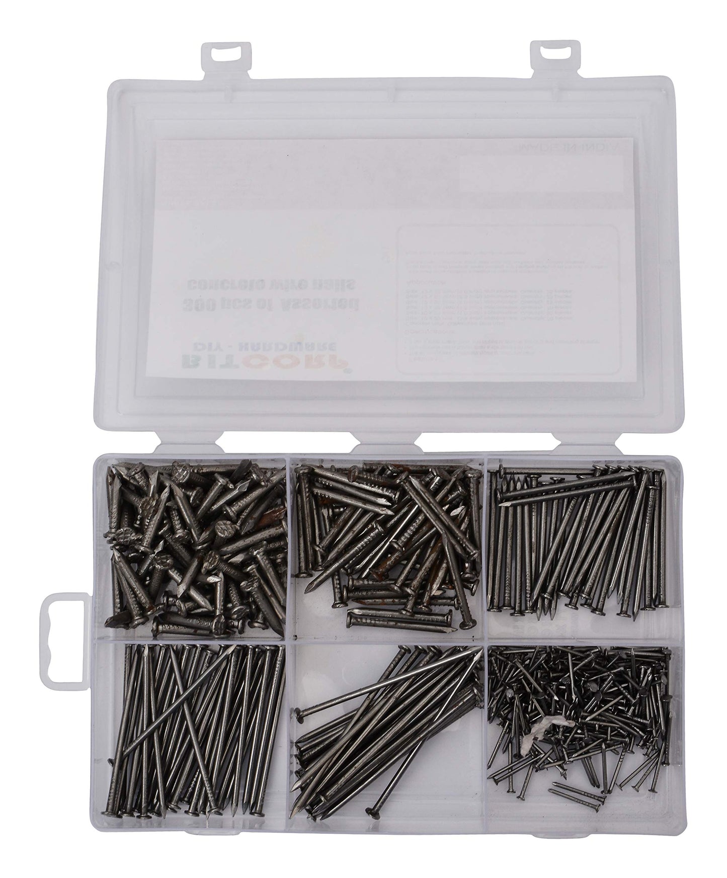 BITCORP DIY Hardware 300ACWN Metal Assorted Concrete Wire Nails (Pack of 300)