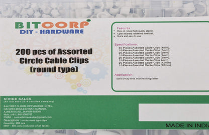 BITCORP DIY Hardware Cable Clip