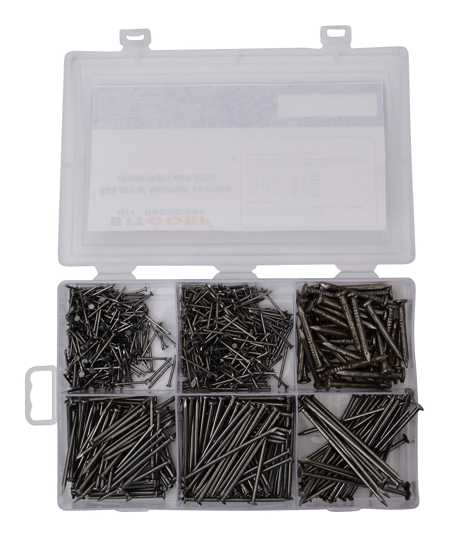 BITCORP DIY Hardware 800ACR Metal Assorted Common Round Wire Nails (Pack of 800)