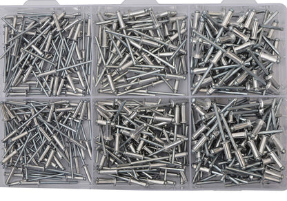 BITCORP DIY HARDWARE 345ABRS Metal Assorted Blind (Pop) Rivets In Three Sizes (Pack of 345)